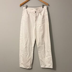 Zara barrel Off-White Denim